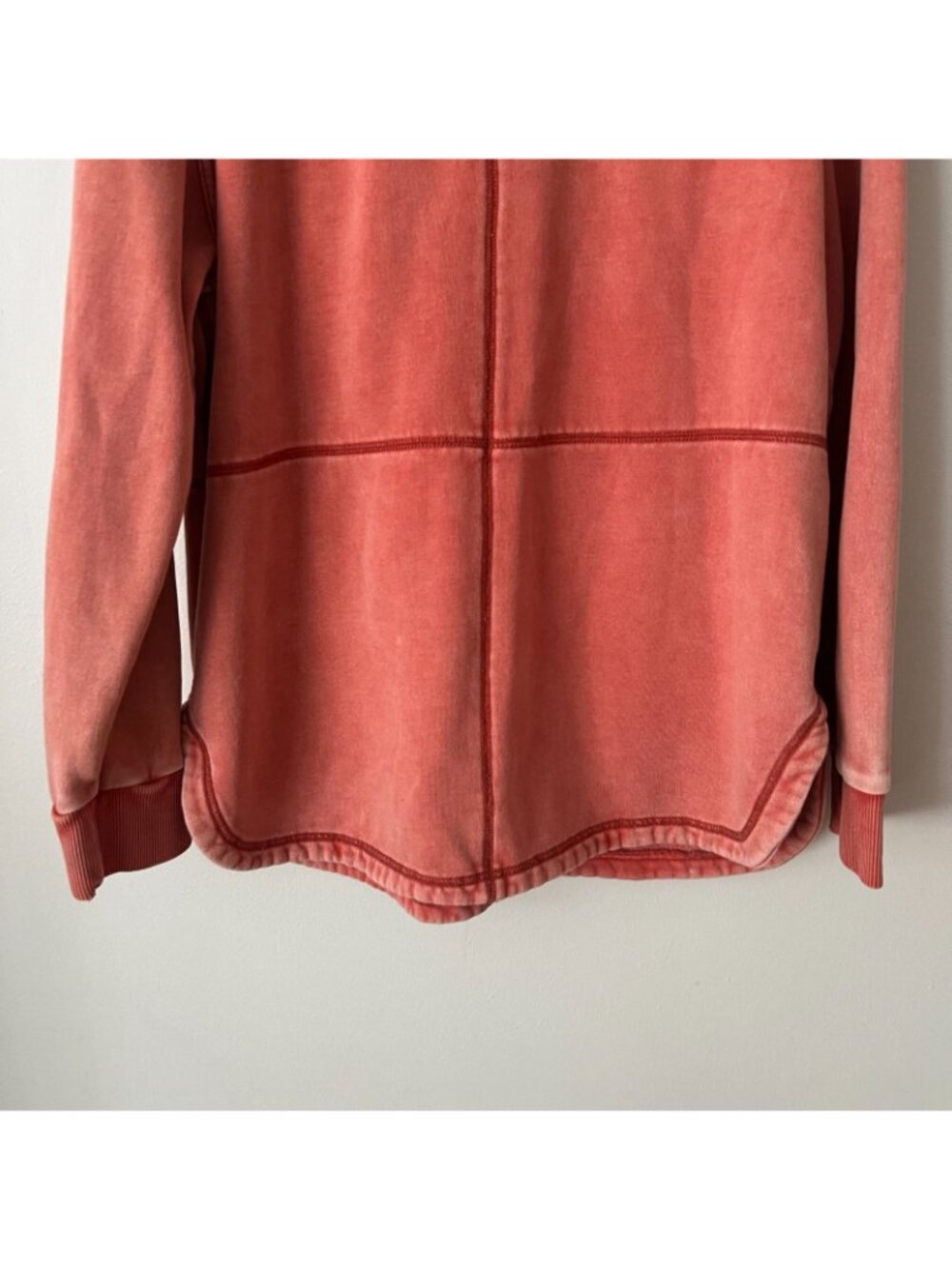 Anthropologie Pilcro Cozy Fleece Shirt Jacket Pink Women's Size Medium - Picture 8 of 9